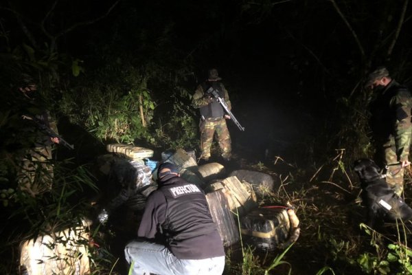 Prefectura incautó otra tonelada de marihuana en Misiones