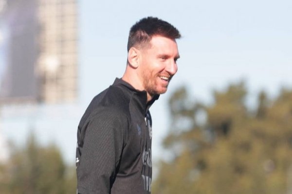 Messi ya se entrena con la Selección Argentina