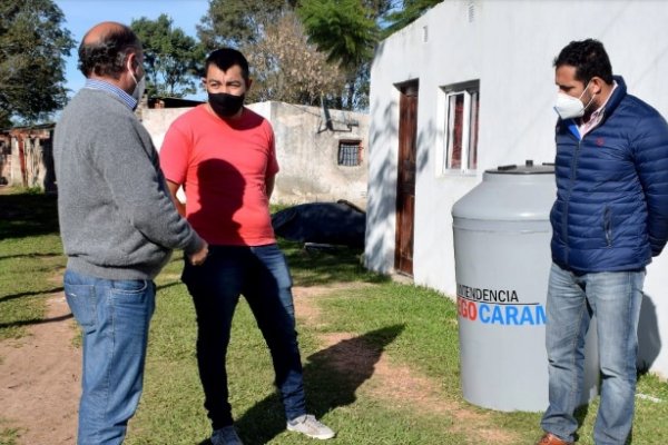 Mercedes: Entregan tanques de agua potable