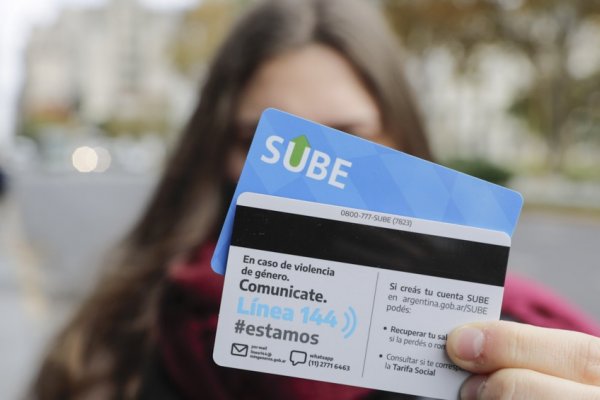 Lanzan una nueva tarjeta SUBE para concientizar sobre violencia de género