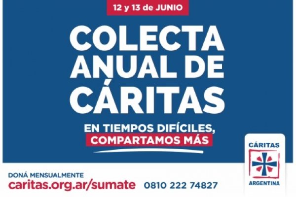 Con récord de ayuda distribuida, Cáritas Argentina lanza su tradicional Colecta Anual