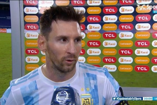 Messi, tras el empate en Argentina- Chile: 