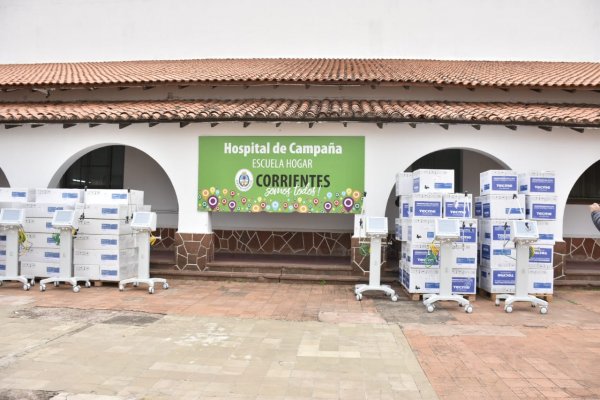 Entregaron 50 respiradores al Hospital de Campaña