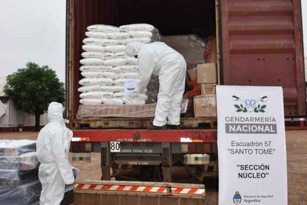 Decomisaron 1.500 kilos de hidróxido de sodio en Corrientes