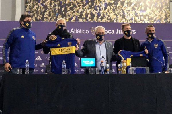 Boca presentó oficialmente a Briasco y Rolón como sus nuevos refuerzos
