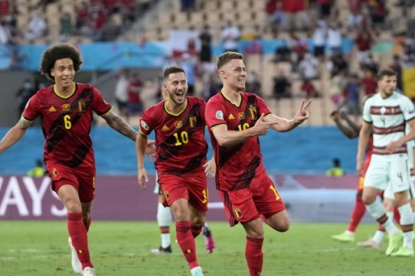 Bélgica superó a Portugal y clasificó a los cuartos de final de la Eurocopa 2021