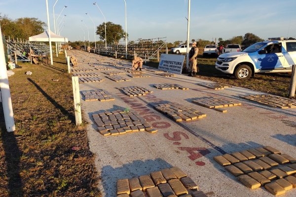 Prefectura secuestró 5.300 kilos de marihuana en Ituzaingó