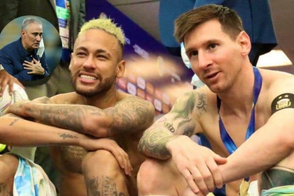 La reflexión de Tite sobre la foto de Messi y Neymar