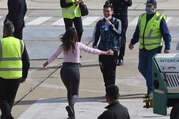 El emotivo reencuentro de Messi y Antonela Roccuzzo