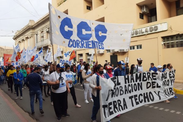 Organizaciones sociales se movilizan para reclamar tierra y trabajo en Corrientes