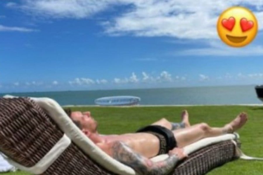 Messi, relajado en sus vacaciones antes de volver a Barcelona