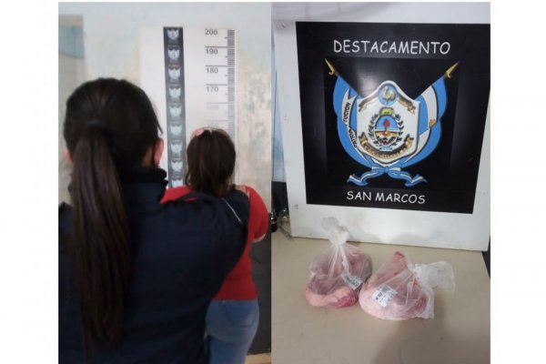 Detuvieron a una mujer por robar carne de un supermercado