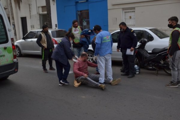 Un descuido, terminó con un motociclista herido