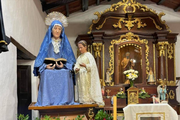 Con la Virgen peregrina de Itatí, Santa Ana celebra sus patronales