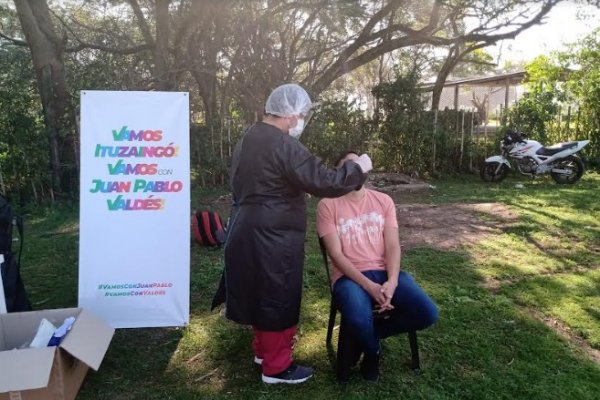Hisopados y proselitismo oficial en Ituzaingó generan escándalo en las redes