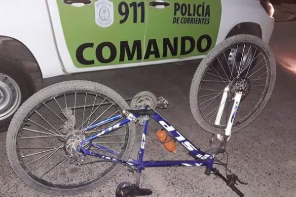 Joven demorado y bicicleta sustraída recuperada