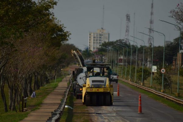 Vialidad nacional inicia obras de bacheo en el acceso a Mercedes