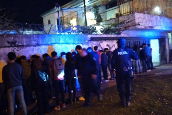 Desbarataron fiesta clandestina con cerca de 80 menores