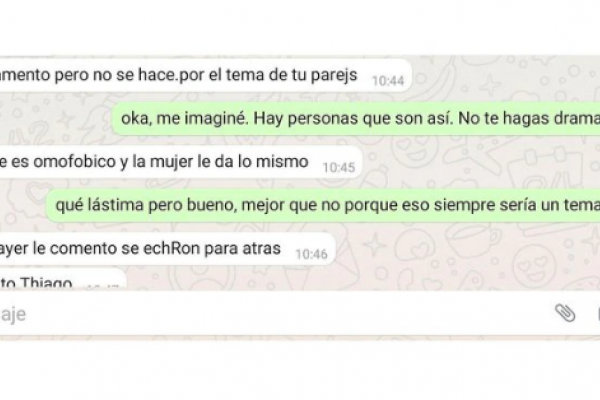 Le negaron el alquiler porque su novia es trans: No se hace por el tema de tu pareja