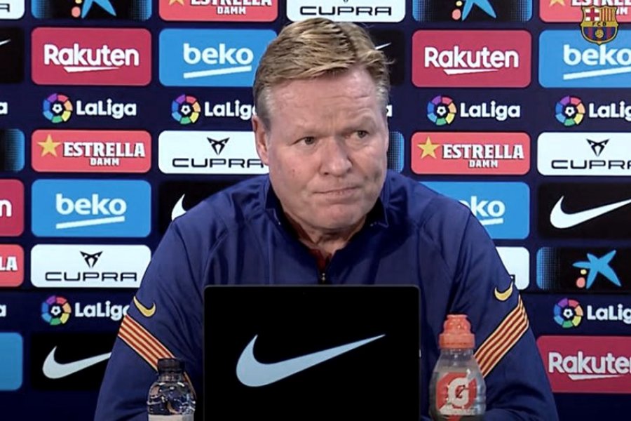 La insólita conferencia de prensa del técnico del Barcelona