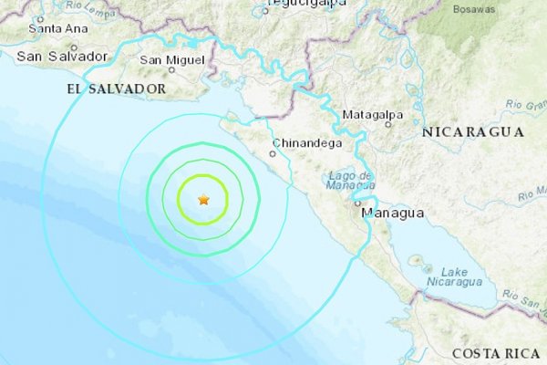 Un terremoto de 6,5 grados sacudió la costa de Nicaragua