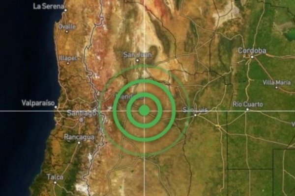Mendoza: Se registró un terremoto de 5,2 grados en la escala Richter