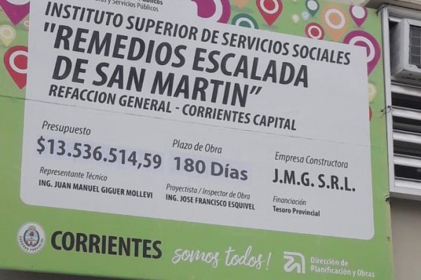 Corrientes: Establecimiento educativo en obra pero con aulas llenas