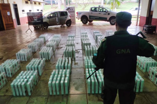 Misiones: Intentó huir con 11.500 atados de cigarrillos extranjeros en su vehículo