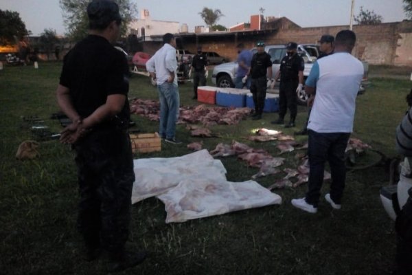 Detuvieron a ocho cazadores furtivos en la zona rural de Curuzú Cuatiá
