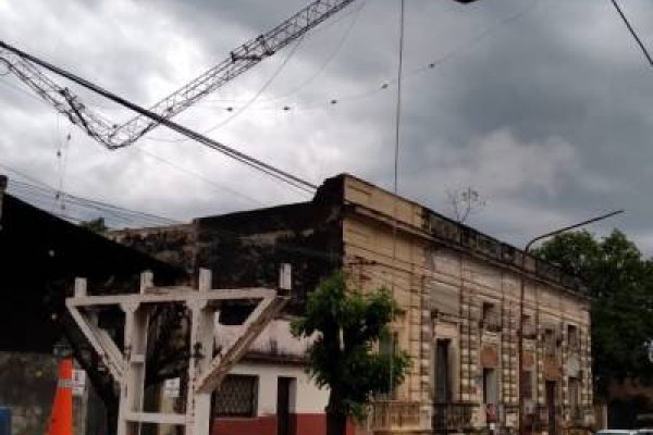 La tormenta afectó el servicio de energía en varias zonas de Corrientes