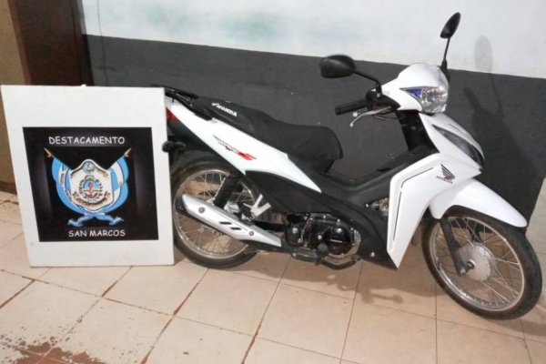 Persecución: Recuperaron una moto robada y detuvieron al ladrón