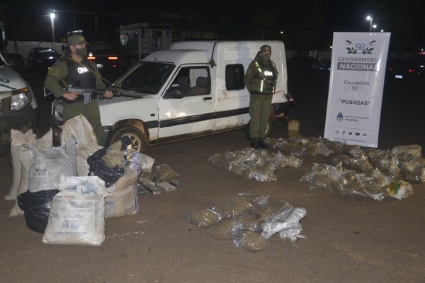 Gendarmes incautaron más de 155 kilos de marihuana en Posadas