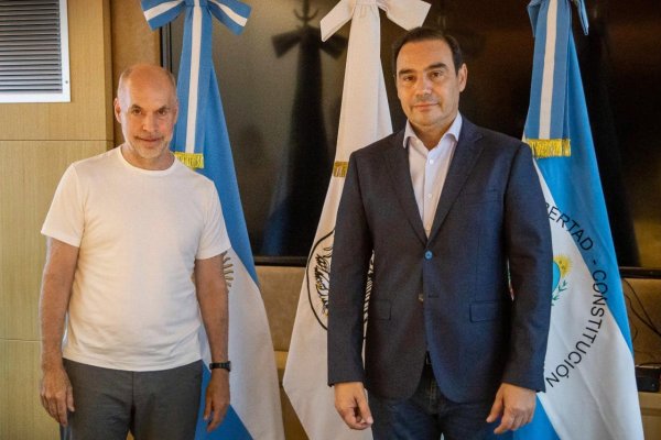 Valdés se reunió con Larreta en Buenos Aires