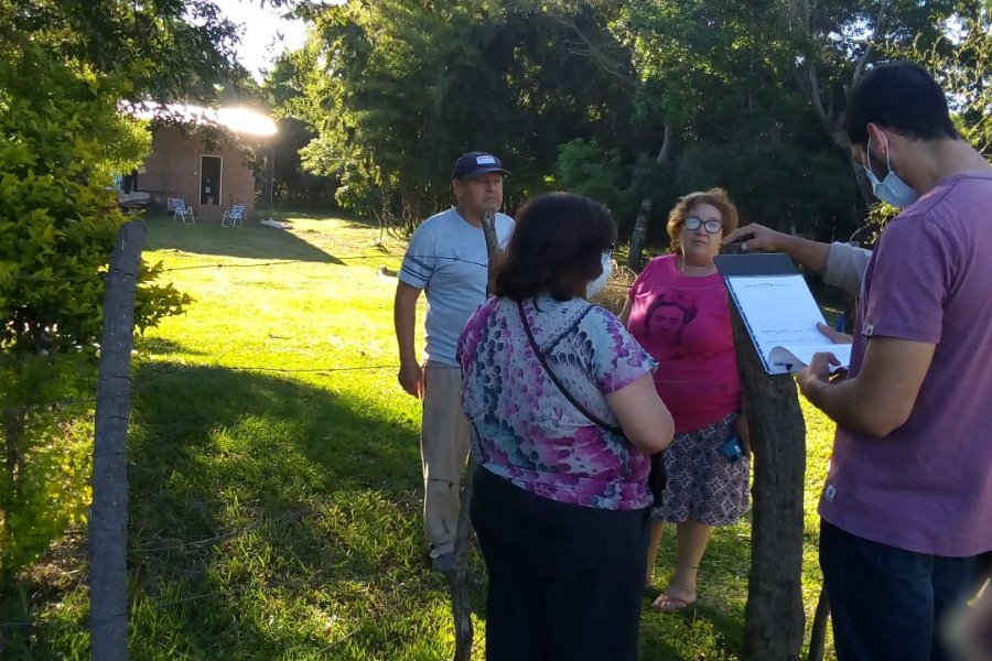 El ICAA atendió a más de cien familias en San Antonio- Apipé Grande