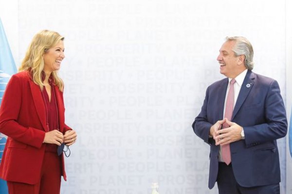 Alberto Fernández se reunió con la reina Máxima de los Países Bajos