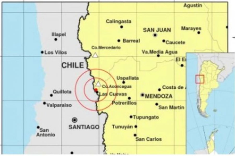 Un sismo de 5,8 grados en la escala Richter sacudió Mendoza