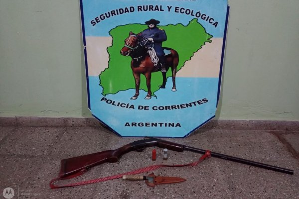 Demorado y arma de fuego secuestrada