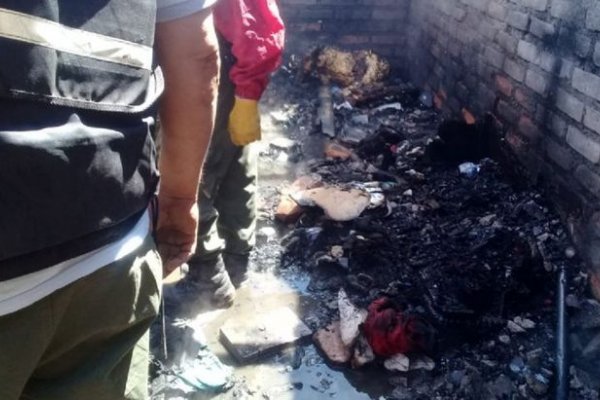 Tres nenes murieron en el incendio de una casa