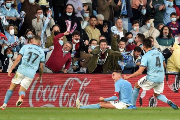 Agónico empate del Celta de Vigo de Coudet ante Barcelona