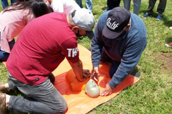 Salud realizó una capacitación sobre RCP y Primeros Auxilios en Concepción