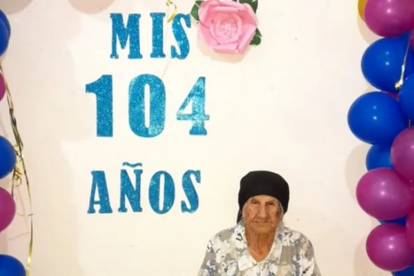 Una correntina cumplió 104 años y lo celebró en familia
