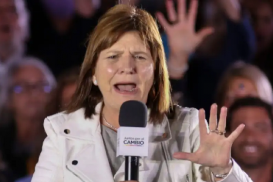 Patricia Bullrich se incomodó en el cierre de campaña por gritos de la Coalición Cívica: Con Milei no se habla