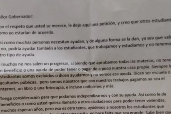 Sorpresa en las urnas: El pedido de un joven correntino al gobernador Valdés