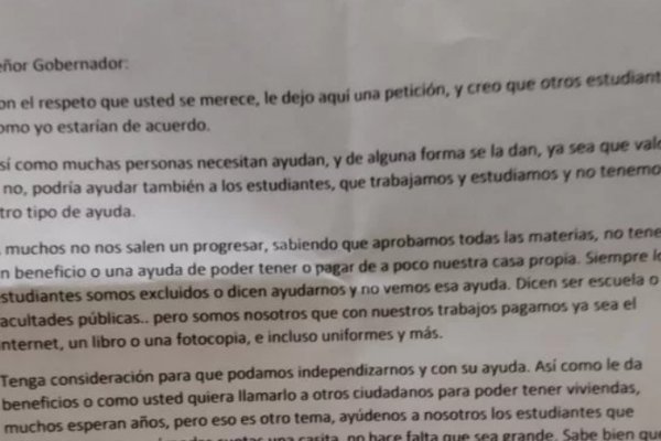Sorpresa en las urnas: El pedido de un joven correntino al gobernador Valdés