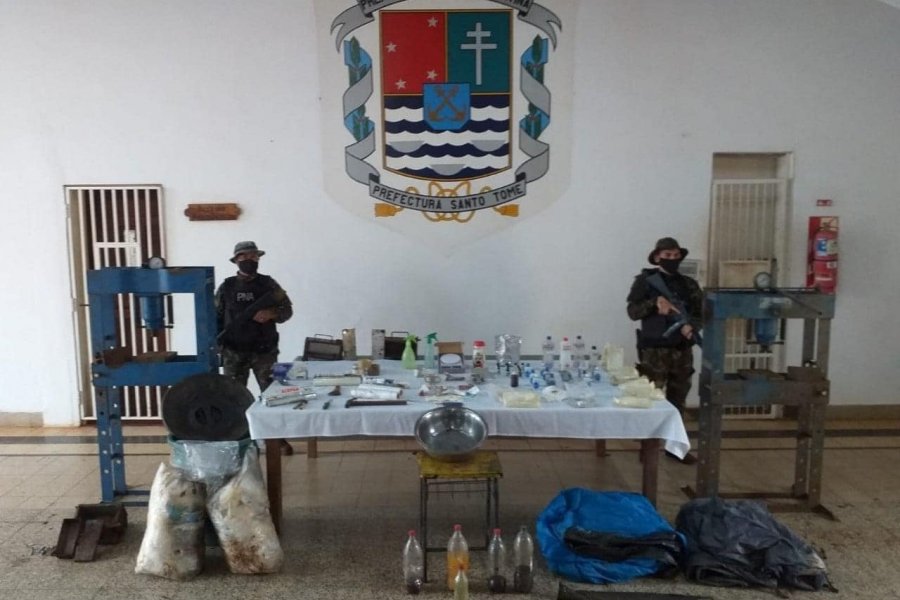 Desmantelaron un laboratorio de venta drogas en la costa del Río Uruguay
