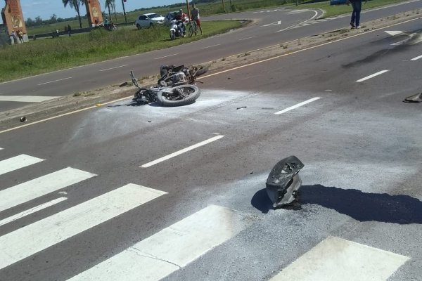 Impactante accidente entre dos vehículos en el acceso a San Miguel
