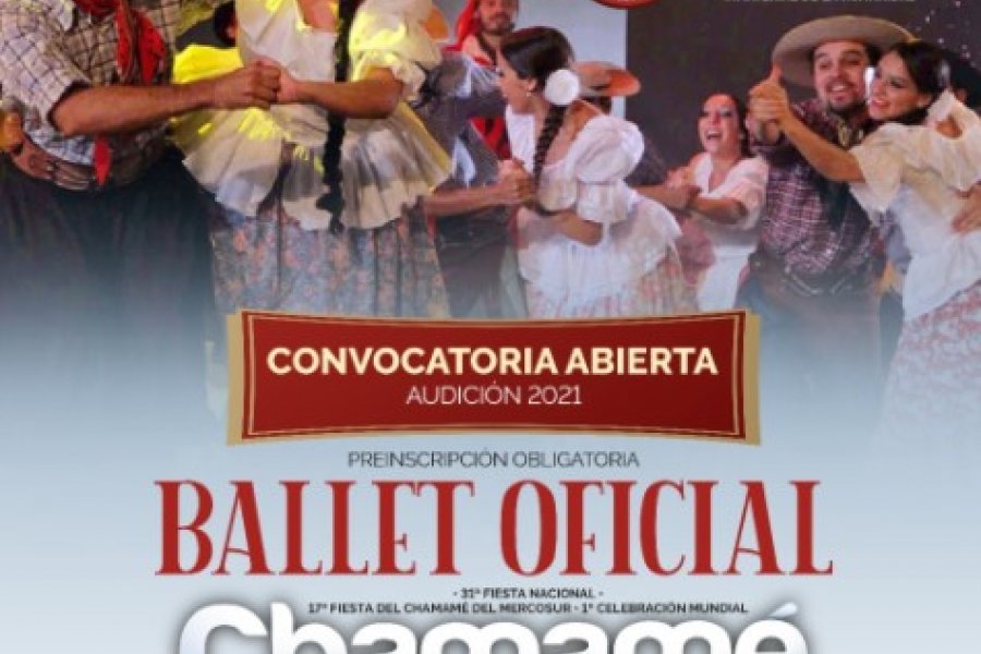 Convocatoria para integrar el Ballet Oficial de la 31ª Fiesta Nacional del Chamamé