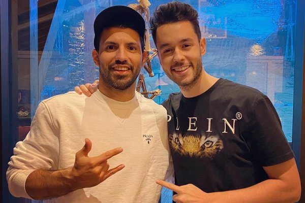 El Kun Agüero se juntó con Grefg para comenzar a trabajar juntos