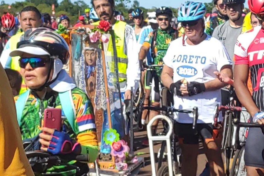 Los ciclistas misioneros regresan a la Basílica tras ausentarse por la pandemia