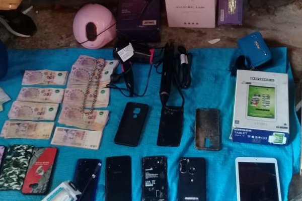 Allanamiento: Secuestran celulares y televisores de una vivienda